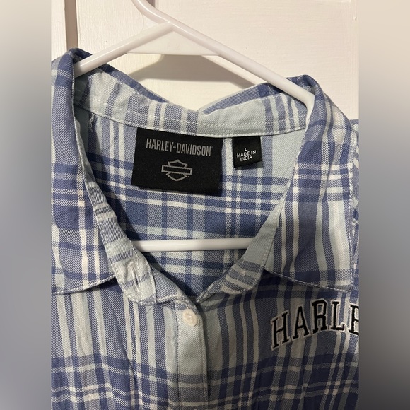 Harley Davidson Button Up Top - Picture 3 of 7